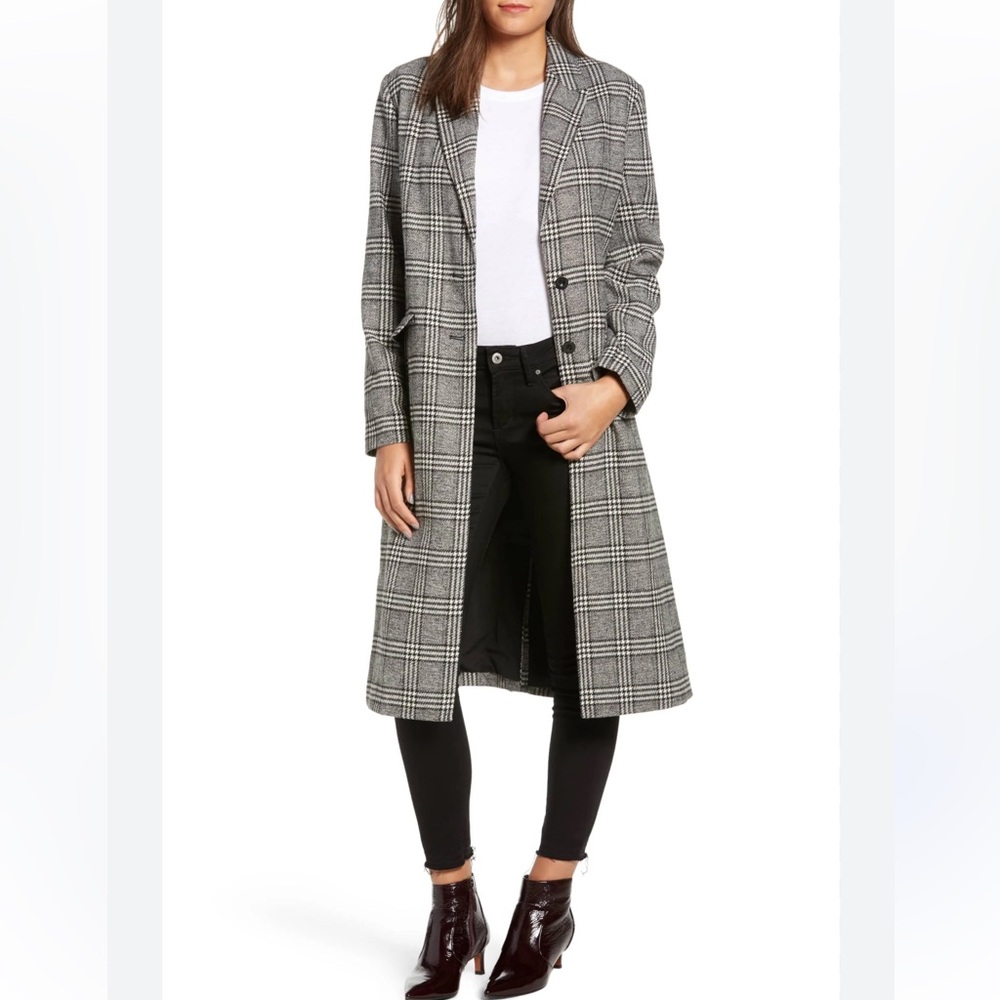 EUC The Fifth Label Nimbus Check Coat